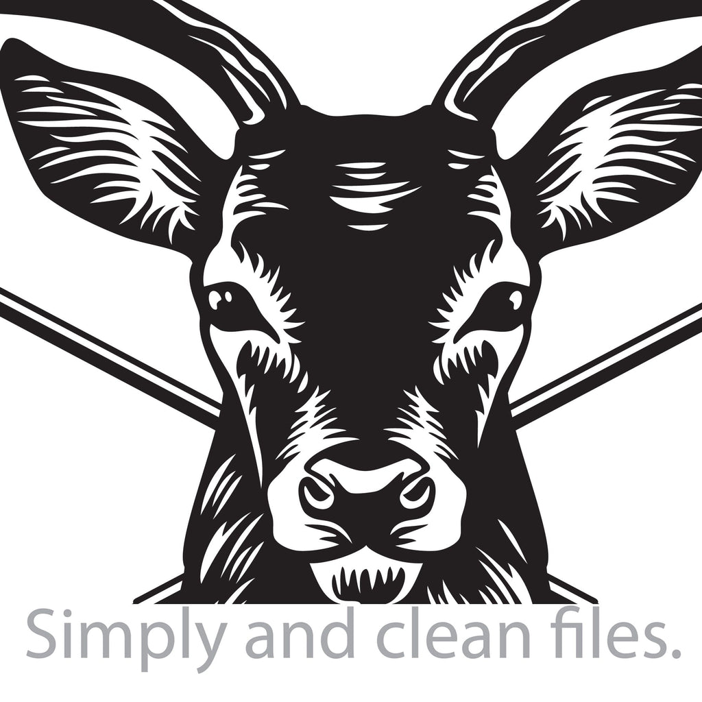 Deer Head And Crossed Hunting Rifles. Cut files for Cricut. Clip Art ...