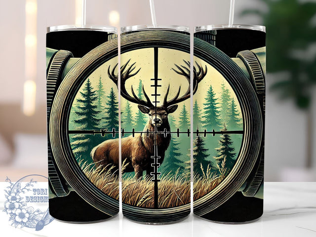 Deer Hunter 20oz Tumbler Wrap, Deer Hunter, Hunting Tumbler, Tumbler Wrap, 20oz Sublimation, Outdoor Decor, Gift for Hunter, Camo Design Sublimation ToriDesigns 