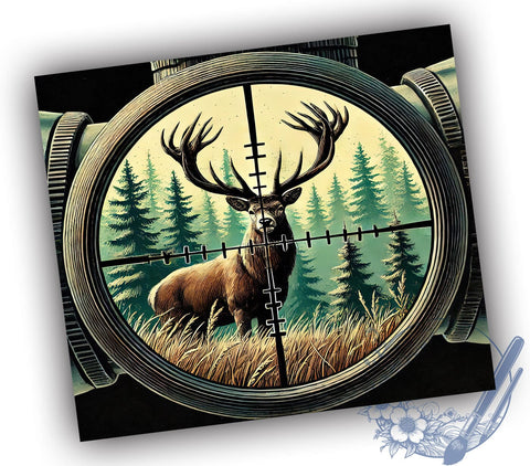 Deer Hunter 20oz Tumbler Wrap, Deer Hunter, Hunting Tumbler, Tumbler Wrap, 20oz Sublimation, Outdoor Decor, Gift for Hunter, Camo Design Sublimation ToriDesigns 