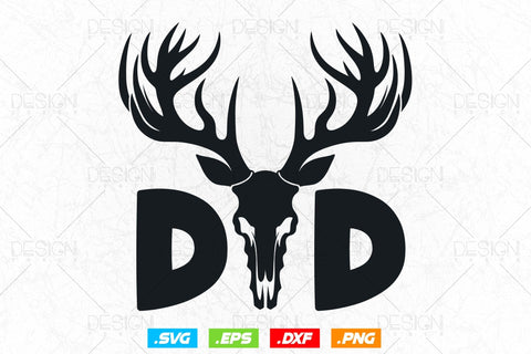 Deer Hunter Dad Svg Png, Fathers Day svg, Deer Hunting Svg, Hunting Gifts, Deer Head Skull, Hunting Season Svg, Svg Files For Cricut SVG DesignDestine 