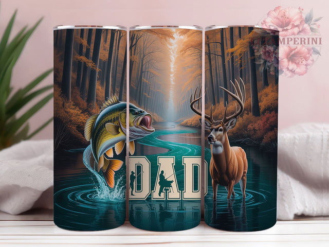 Deer Hunter Father's Day Gift Tumbler, Buck Design, Hunting Season, Father's Day Gift, Outdoorsman Tumbler, Deer Hunter Present, Hunting Dad Accessories Sublimation Li Zamperini 