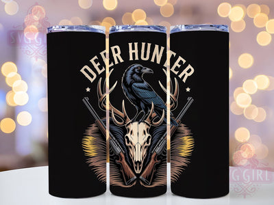 Deer Hunter Outdoors 20oz Tumbler, Deer Hunter, Tumbler Wrap, Sublimation Design, 20oz Tumbler, Outdoor Theme, Wildlife Art Sublimation SvggirlplusArt 