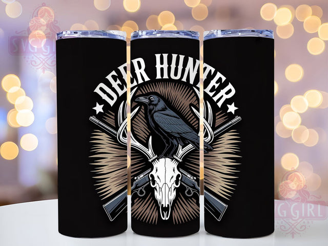 Deer Hunter Outdoors 20oz Tumbler, Deer Hunter, Tumbler Wrap, Sublimation Design, 20oz Tumbler, Outdoor Theme, Wildlife Art Sublimation SvggirlplusArt 