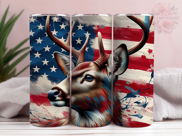 Deer Hunting 20 Oz Skinny Tumbler, Straight Tapered Tumbler PNG File, Instant Digital Download PNG, Straight & Tapered Tumbler Wrap PNG Sublimation Li Zamperini 