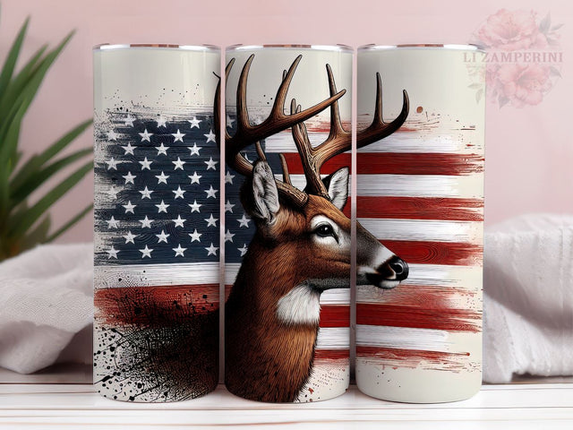 Deer Hunting 20 Oz Skinny Tumbler, Straight Tapered Tumbler PNG File, Instant Digital Download PNG, Straight & Tapered Tumbler Wrap PNG Sublimation Li Zamperini 