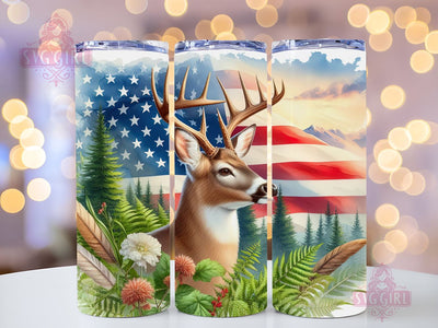 Deer Hunting 20 Oz Skinny Tumbler Sublimation StraightTapered Tumbler PNG File Digital Download, Deer Wrap PNG Sublimation Design Sublimation SvggirlplusArt 