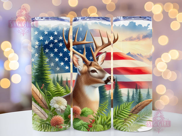 Deer Hunting 20 Oz Skinny Tumbler Sublimation StraightTapered Tumbler PNG File Digital Download, Deer Wrap PNG Sublimation Design Sublimation SvggirlplusArt 