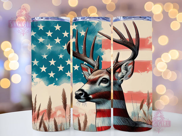 Deer Hunting 20 Oz Skinny Tumbler Sublimation StraightTapered Tumbler PNG File Digital Download, Deer Wrap PNG Sublimation Design Sublimation SvggirlplusArt 