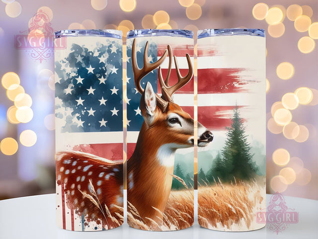 Deer Hunting 20 Oz Skinny Tumbler Sublimation StraightTapered Tumbler PNG File Digital Download, Deer Wrap PNG Sublimation Design Sublimation SvggirlplusArt 