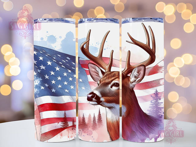 Deer Hunting 20 Oz Skinny Tumbler Sublimation StraightTapered Tumbler PNG File Digital Download, Deer Wrap PNG Sublimation Design Sublimation SvggirlplusArt 