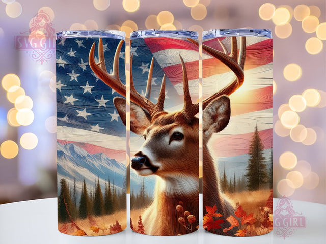 Deer Hunting 20 Oz Skinny Tumbler Sublimation StraightTapered Tumbler PNG File Digital Download, Deer Wrap PNG Sublimation Design Sublimation SvggirlplusArt 