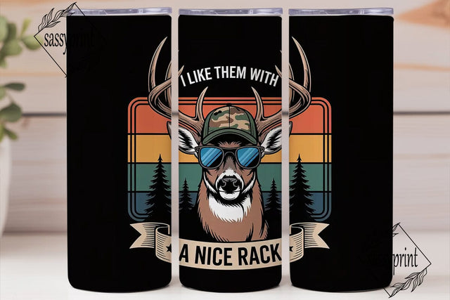 Deer Hunting 20oz Tumbler Design Sublimation sassyprint 