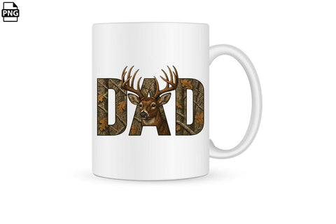 Deer Hunting Dad Father's Day PNG Printable File Sublimation Creativedesigntee 