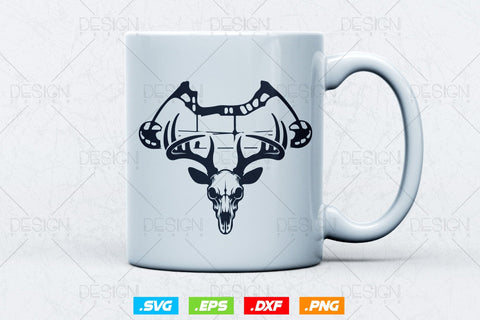Deer Skull Compound Bow Hunting Svg Png, Fathers Day svg, Deer Hunting Svg, Hunting Gifts, Hunting Season Svg, Svg Files For Cricut SVG DesignDestine 