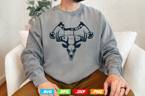 Deer Skull Compound Bow Hunting Svg Png, Fathers Day svg, Deer Hunting Svg, Hunting Gifts, Hunting Season Svg, Svg Files For Cricut SVG DesignDestine 