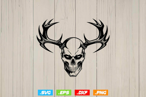 Deer Skull Face SVG Bundle, Animal Face SVG, Deer Shirt SVG Creativeart88 