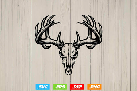 Deer Skull Face SVG Bundle, Animal Face SVG, Deer Shirt SVG Creativeart88 