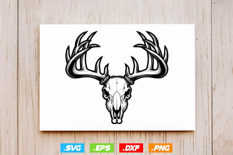 Deer Skull Face SVG Bundle, Animal Face SVG, Deer Shirt SVG Creativeart88 