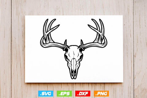 Deer Skull Face SVG Bundle, Animal Face SVG, Deer Shirt SVG Creativeart88 