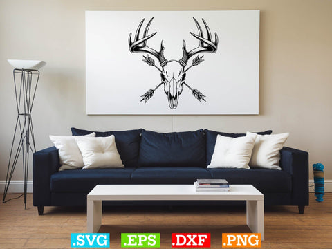 Deer Skull Hunting SVG, Animal Skull SVG, Hunting Season SVG SVG Creativeart88 