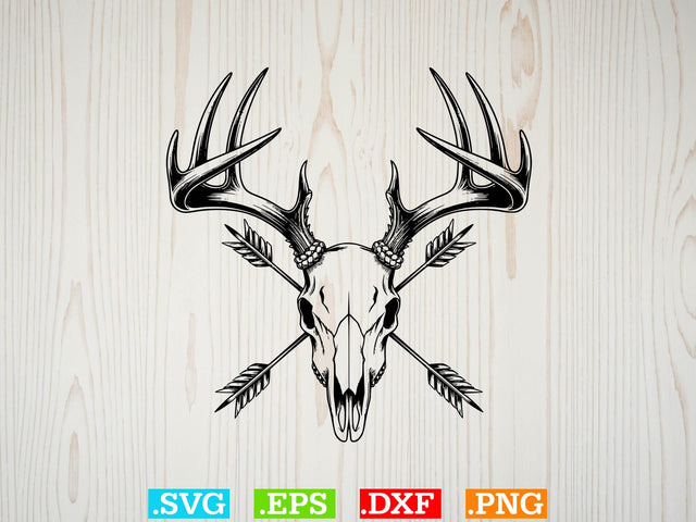 Deer Skull Hunting SVG, Animal Skull SVG, Hunting Season SVG SVG Creativeart88 