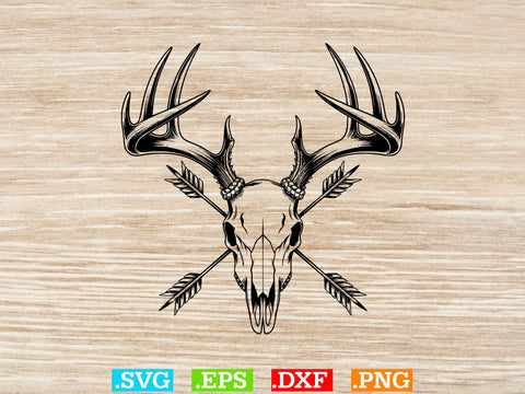 Deer Skull Hunting SVG, Animal Skull SVG, Hunting Season SVG SVG Creativeart88 