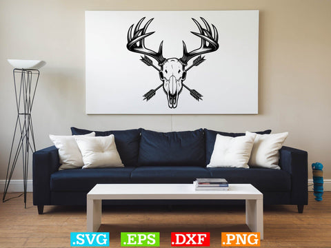 Deer Skull Hunting SVG Bundle, Animal Skull SVG, Hunting Season SVG SVG Creativeart88 