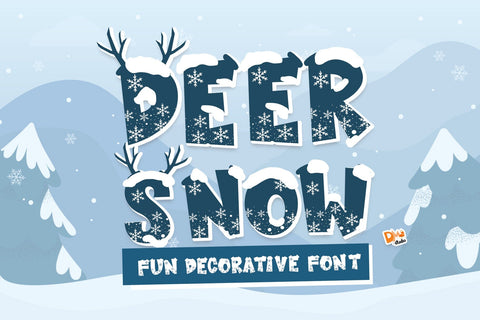 Deer Snow Font Dm Letter Studio 