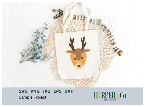 Deer SVG PNG Cut EPS File SVG HarperNCo 
