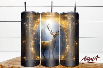 Deer tumbler/ 3d sublimation deer / glow in the dark tumbler Sublimation Angelina Semenova 