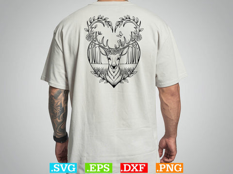 Deer With Flowers Svg Bundle, Cute Floral Animal Svg, Deer Clipart SVG Creativeart88 