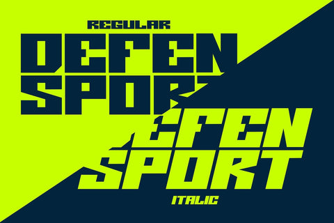 Defen Sport - Sport Moto Font Font Mozzatype 