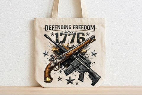 Defending Freedom 1776 Patriotic PNG | Americana Sublimation Design SVG BillahCrafts 