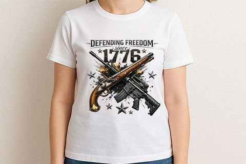 Defending Freedom 1776 Patriotic PNG | Americana Sublimation Design SVG BillahCrafts 
