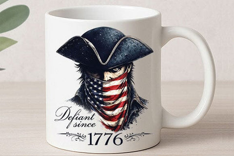 Defiant Since 1776 Patriotic PNG | Vintage Americana Digital Download SVG BillahCrafts 