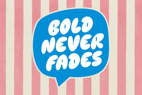 Defkins — The Bubble Pop Display Typeface Font Four Lines Std. 