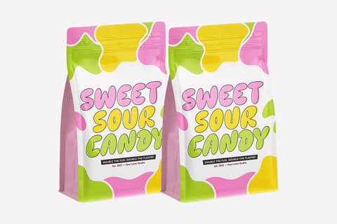 Defkins — The Bubble Pop Display Typeface Font Four Lines Std. 