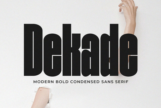 Dekade - Modern Bold Condensed Sans Font studioalmeera 