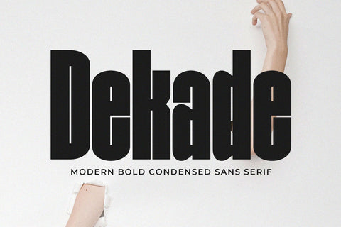 Dekade - Modern Bold Condensed Sans Font studioalmeera 