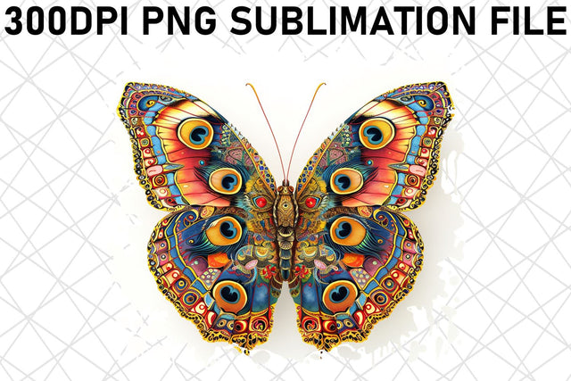 Delicate Butterfly Dance of Spring Sublimation afrosvg 