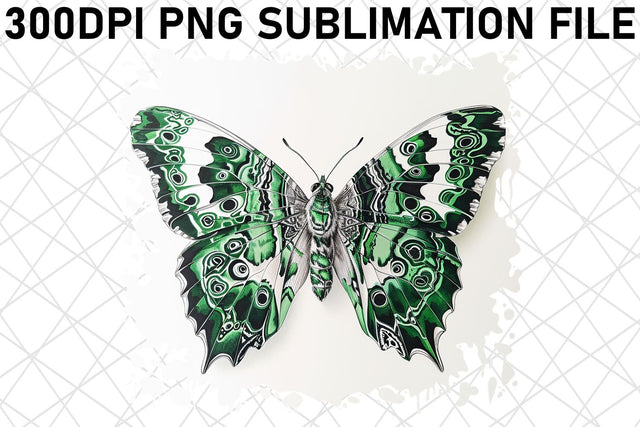 Delicate Butterfly Spring Art Sublimation afrosvg 
