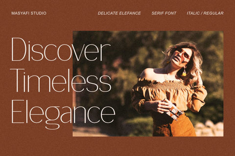 Delicate Elegance - Elegant Serif Font Font Masyafi Studio 