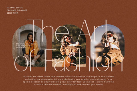 Delicate Elegance - Elegant Serif Font Font Masyafi Studio 