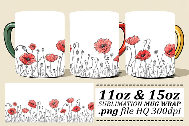 Delicate Floral Oasis Mug Sublimation Art Sublimation afrosvg 