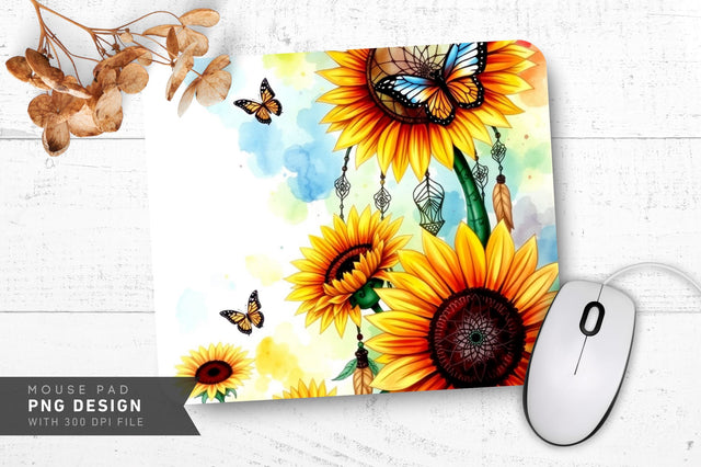 Delicate Foliage Glow Mousepad Sublimation Regulrcrative 