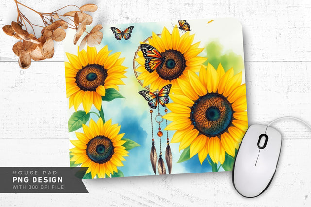 Delicate Foliage Glow Mousepad Sublimation Regulrcrative 