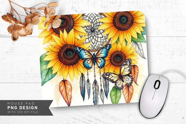 Delicate Foliage Glow Mousepad Sublimation Regulrcrative 