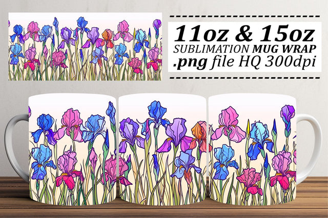 Delicate Petal Haven Mug Pattern Design Sublimation afrosvg 