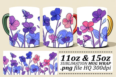 Delicate Springtime Oasis Mug Sublimation Sublimation afrosvg 