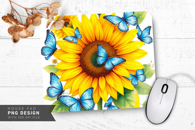 Delicate Watercolor Bouquet Mousepad Sublimation Regulrcrative 